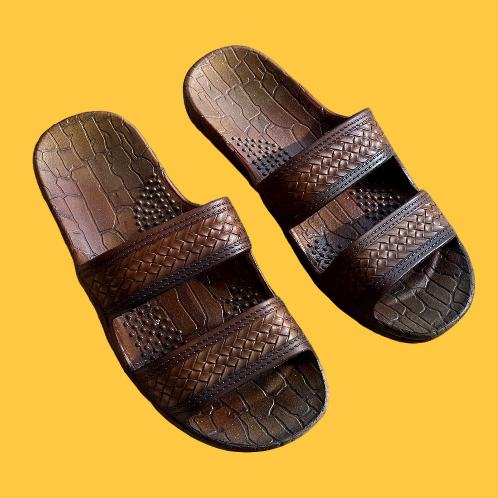 Pali Hawaii Womens Brown Hawaiian Jandals Sandals